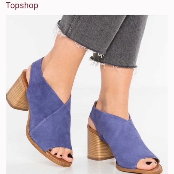 Topshop Shoes - TOPSHOP Lavender Blue Noa Heels 409